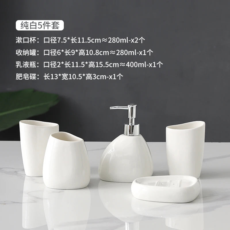 ceramic bathroom accessories for home decor - vue 19 sur 23