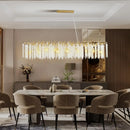 Crystal pendant chandelier with LED lighting