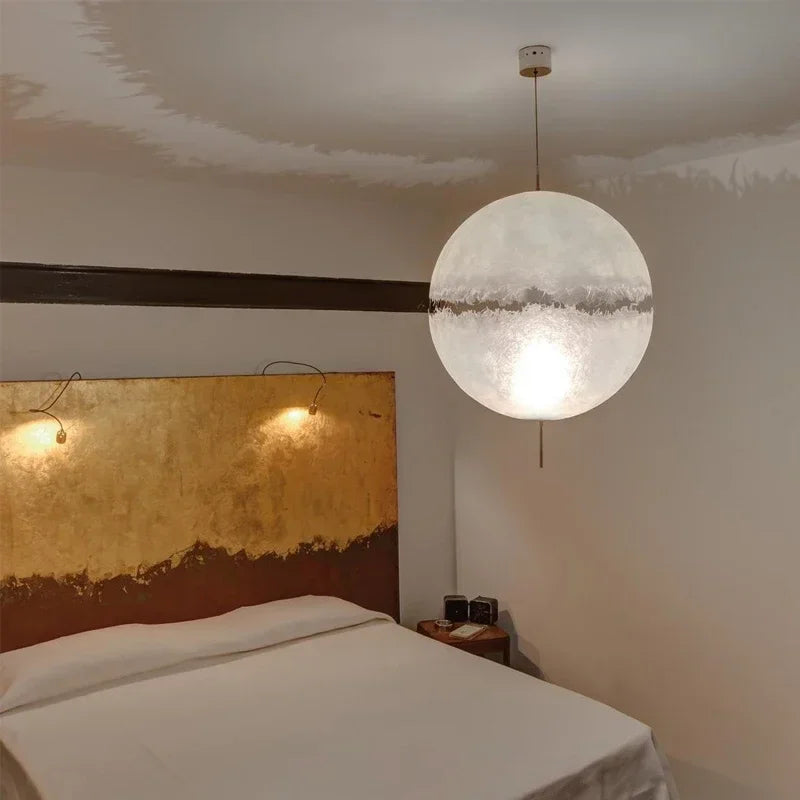 High-end Italian design style LED crescent chandelier - vue 3 sur 13