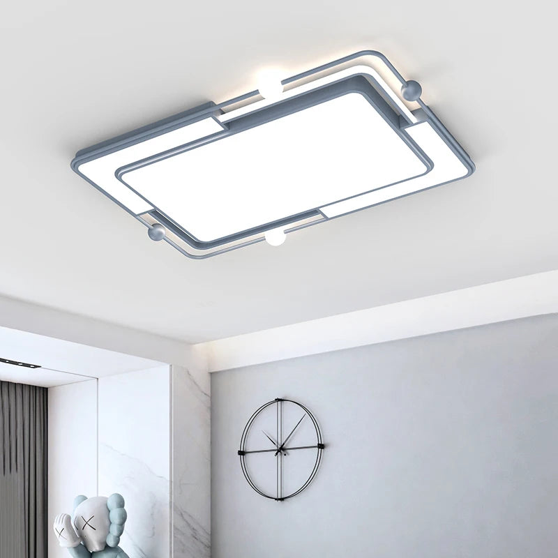 Modern square recessed LED ceiling light simple creative - vue 3 sur 12