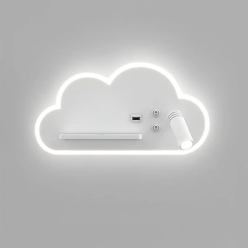 Multifunction LED bed lamp with wireless USB charger - vue 5 sur 8