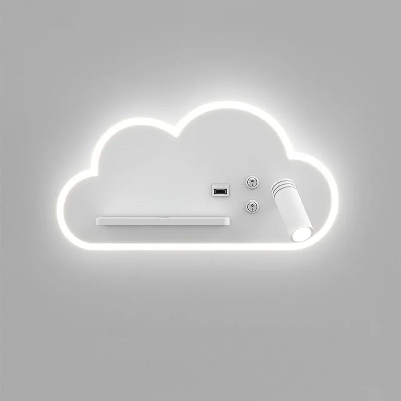 Multifunction LED bed lamp with wireless USB charger - vue 4 sur 8