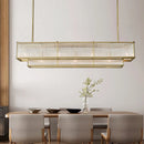 Modern gold crystal chandeliers for indoor lighting
