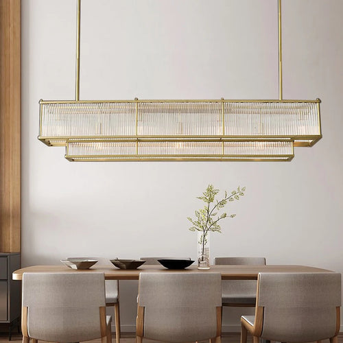 Modern gold crystal chandeliers for indoor lighting - vue 4 sur 14