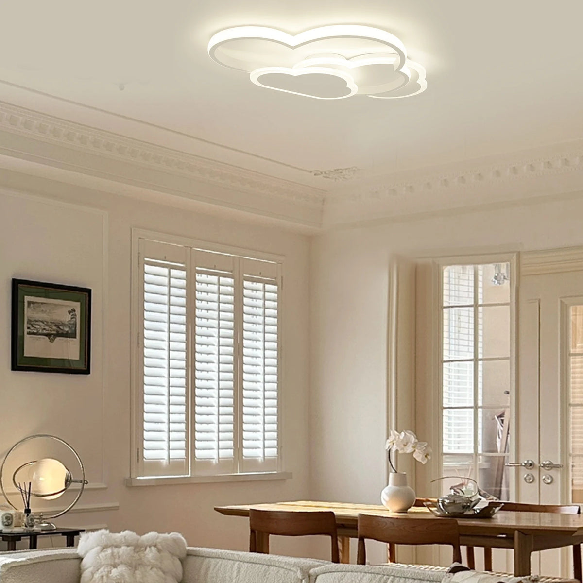 Cloud LED ceiling light modern lighting for children - vue 6 sur 7