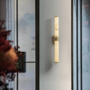 Marble and copper wall light for decorative indoor lighting