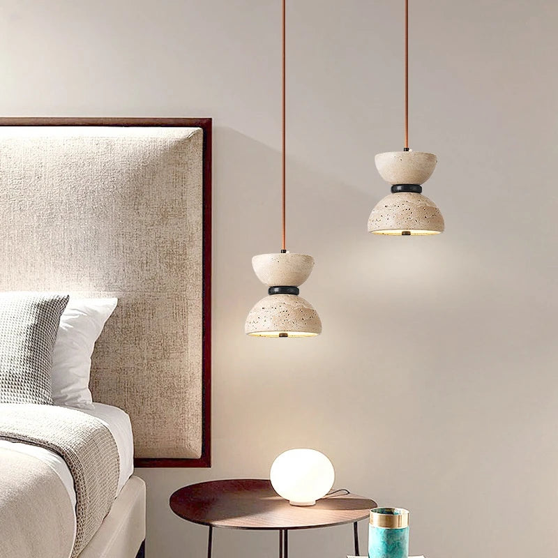 Designer natural stone chandelier for interior decoration - vue 3 sur 7
