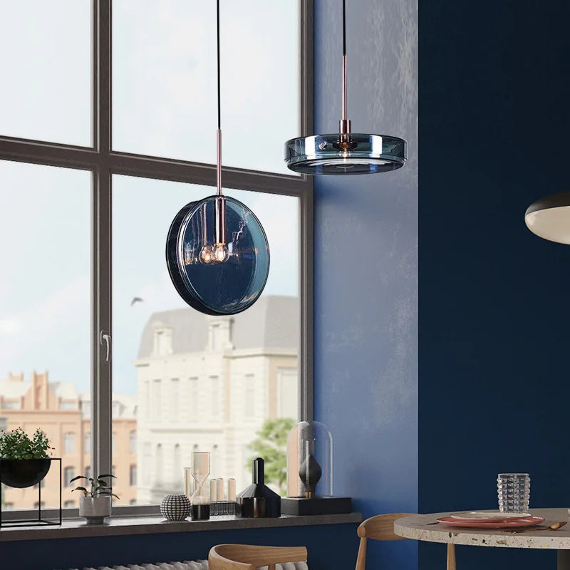 Luxury decorative nordic style glass LED pendant light
