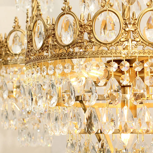 Crystal chandelier for elegant and refined lighting - vue 4 sur 14