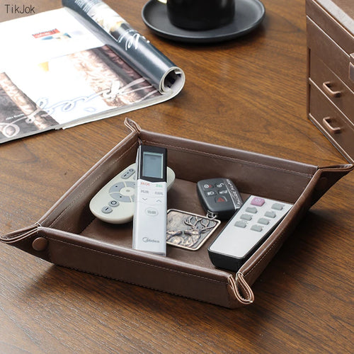 Antique valet tray for organising keys and vintage accessories - vue 5 sur 5