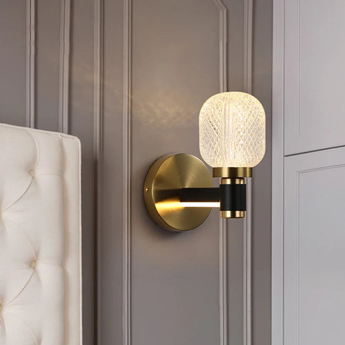 Luxury modern LED wall light with warm decorative design - vue 2 sur 12