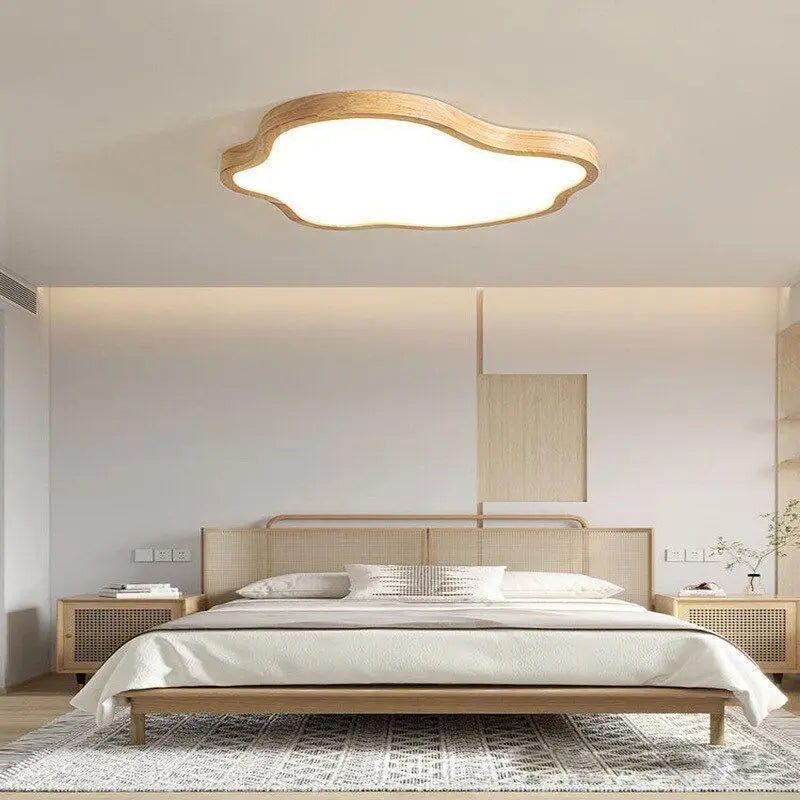 Nordic wooden LED cloud ceiling light modern decorative lighting