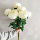 Artificial peony bouquets for elegant home decoration
