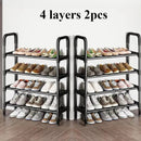 trendy space-saving 5-tier metal shoe rack