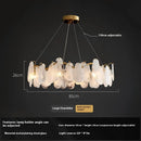 Handmade glass pendant light for a luxurious interior