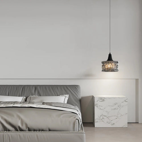 Minimalist Italian pendant light in premium copper and glass - vue 4 sur 7