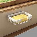 wall-mounted soap and sponge storage holder