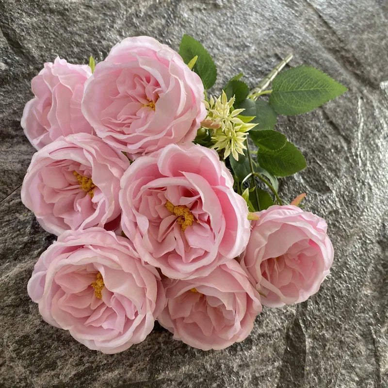 Silk rose bouquet for weddings and home decor