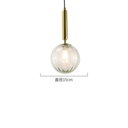 Modern glass pendant light for elegant interior decor - vue 22 sur 24