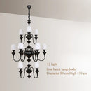 black copper led chandelier for elegant hotel decoration