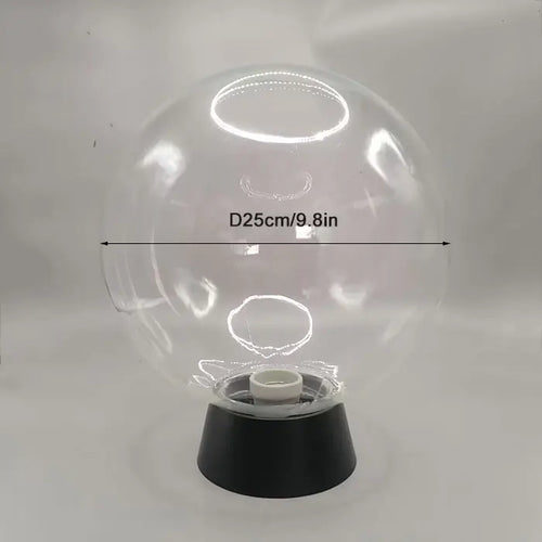 Outdoor black globe post lamp for garden and terrace lighting - vue 12 sur 15