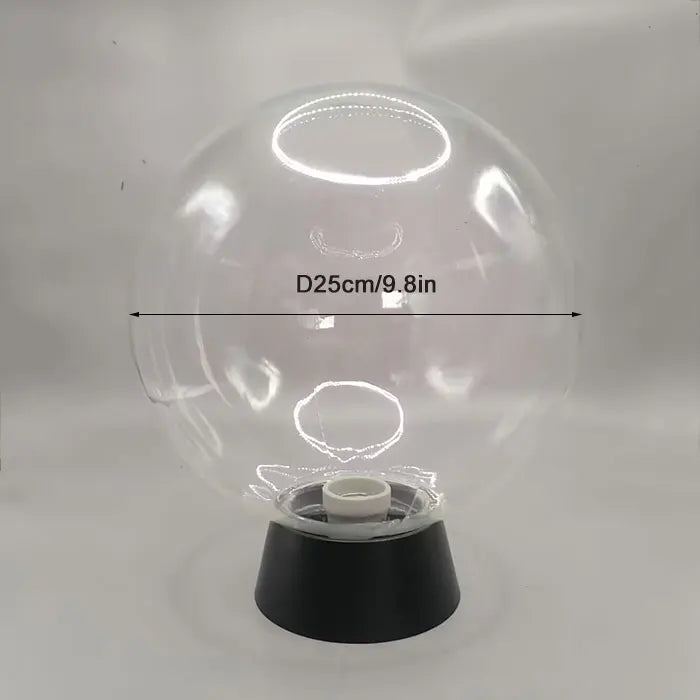 Outdoor black globe post lamp for garden and terrace lighting - vue 11 sur 15