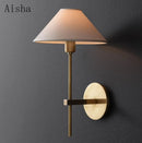 Designer fabric wall light for modern indoor lighting