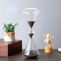 three-layer glass hourglass for Christmas decoration
