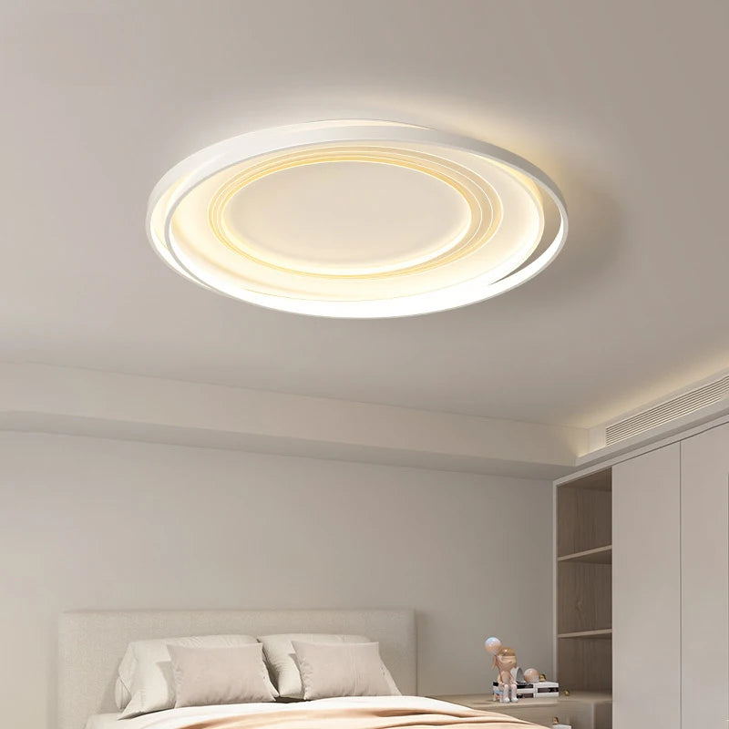 Modern LED ceiling light with remote control for interior decoration