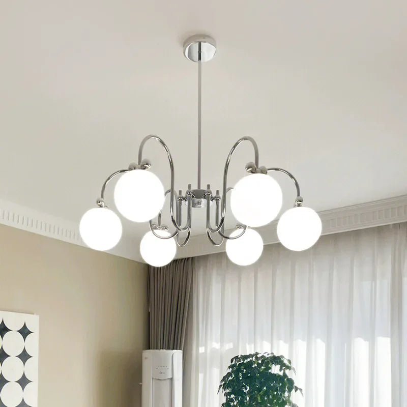 Romantic decorative arc-shaped LED ceiling light