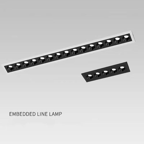 Dimmable LED ceiling light with integrated linear lighting for indoor spaces - vue 7 sur 7
