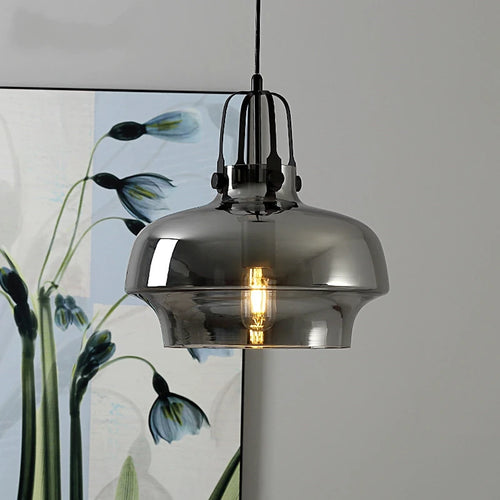 Nordic glass pendant light for modern home decor - vue 5 sur 9