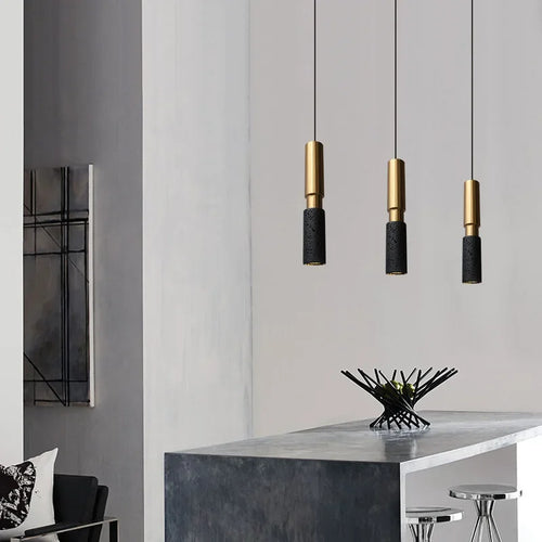 High-end creative industrial stone chandelier - vue 4 sur 18