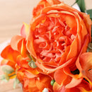 Artificial silk rose bouquet for home decoration