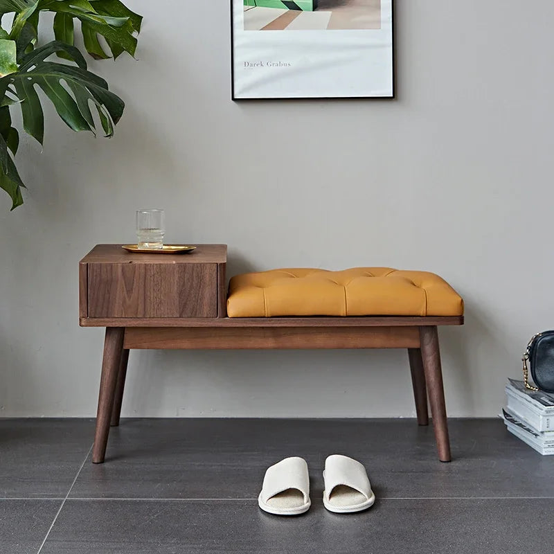 Nordic changing stools with storage modern design