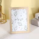 Modern wooden photo frame for interior decoration
