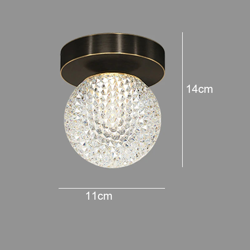 Nordic LED ceiling light for living room, dining area, bedroom, corridor or cloakroom - vue 9 sur 16