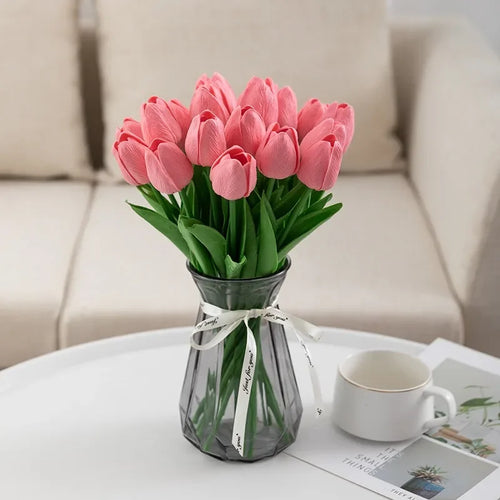 Luxury artificial tulip bouquet for interior decoration and weddings - vue 15 sur 17