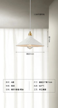 Handcrafted wabi-sabi pendant light for modern Japanese ambience