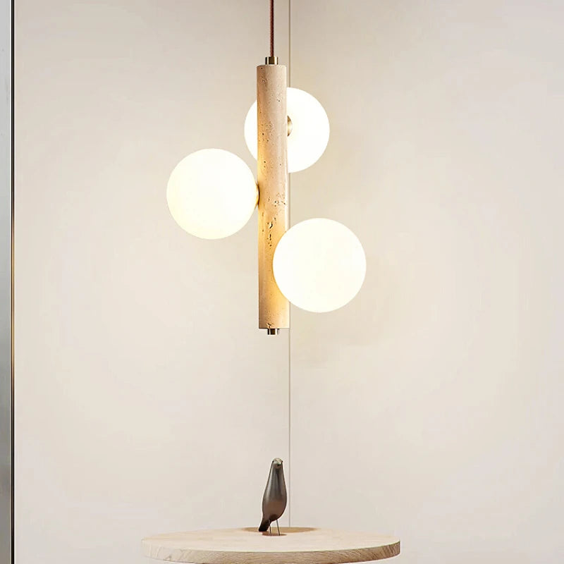 Retro stone chandelier for elegant interior decor