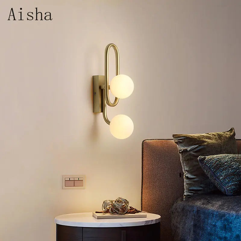 Modern magic bean decorative wall light
