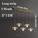 Customisable modern lotus leaf crystal pendant light