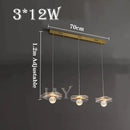 Customisable modern lotus leaf crystal pendant light