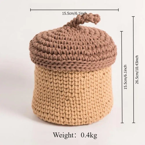 cotton rope storage basket for plants and decorations