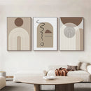 geometric abstract painting boho modern wall art home decor