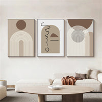 geometric abstract painting boho modern wall art home decor
