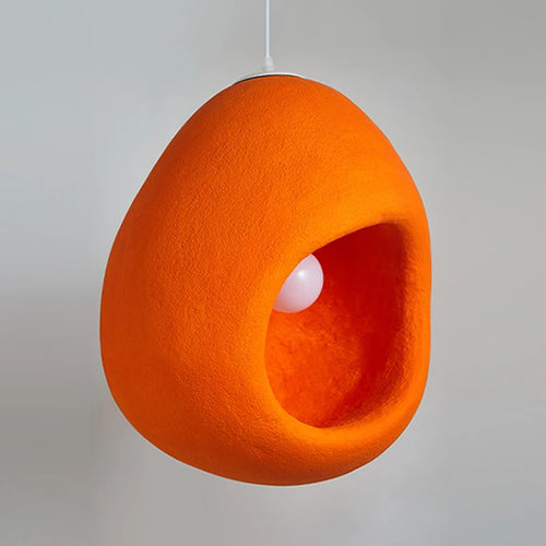 Nordic wabi sabi style LED pendant light for café - vue 6 sur 7