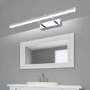 Retractable mirror front wall lamp for bathroom
