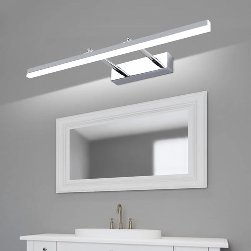 Retractable mirror front wall lamp for bathroom - vue 4 sur 18