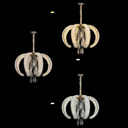 Custom luxury crystal chandelier for high-end villas - vue 5 sur 9
